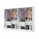 Closet Casal Duplo Belém 4 Portas Com Espelho 4 Gavetas Cario