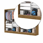 Closet Casal Duplo Belém 4 Portas Plus 4 Gavetas Carioca Móve