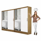 Closet Casal Duplo Belém 4 Portas Plus 4 Gavetas Carioca Móve