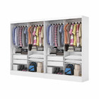 Closet Casal Duplo Belém 4 Portas Plus 4 Gavetas Carioca Móve