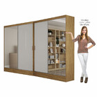 Closet Casal Duplo Belém 4 Portas Plus 4 Gavetas Carioca Móve