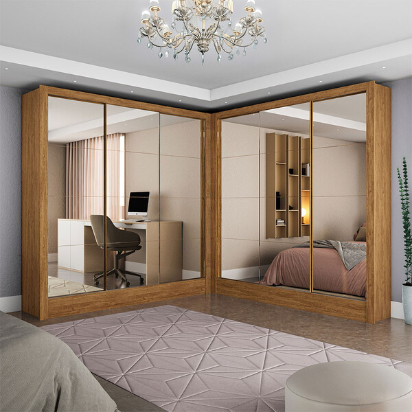 Closet Casal Duplo Dubai 6 Portas Premium 6 Gavetas | Leroy Merlin