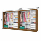 Closet Casal Duplo Dubai 6 Portas Premium 6 Gavetas