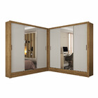 Closet Casal Duplo Fortaleza 6 Portas Plus 12 Prateleiras