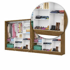 Closet Casal Duplo Fortaleza 6 Portas Plus 12 Prateleiras