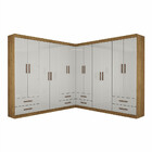 Closet Casal Duplo Lu 12 Portas 8 Gavetas