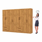 Closet Casal Duplo Lu 8 Portas 4 Gavetas