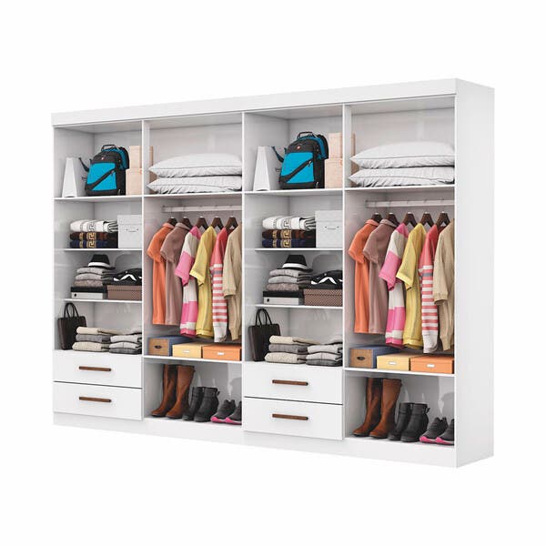 Closet Casal Duplo Lu 8 Portas 4 Gavetas | Leroy Merlin
