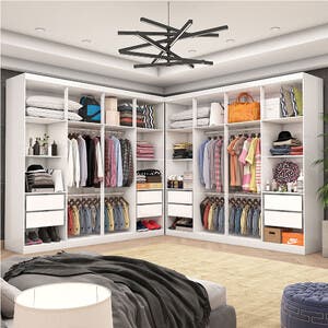 Closet Casal Duplo Rubi 8 Gavetas Carioca Móveis | Leroy Merlin