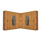 Closet Casal Duplo Rubi Premium 16 Portas Com Espelho 8 Gavet