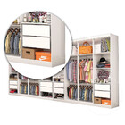 Closet Casal Duplo Rubi Premium 16 Portas Com Espelho 8 Gavet