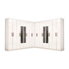 Closet Casal Duplo Rubi Premium 16 Portas Com Espelho 8 Gavet