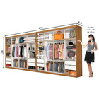 Closet Casal Duplo Rubi Premium 16 Portas Plus 8 Gavetas Cari