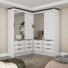 Closet Casal Duplo Sevilha 4 Portas Plus 12 Gavetas Carioca M