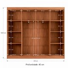 Closet Casal Em L Ele E Ela 4 Metros 16 Prateleiras 4 Cabidei