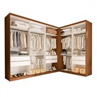 Closet Casal França 6 Gavetas Freijó/branco - Minastex