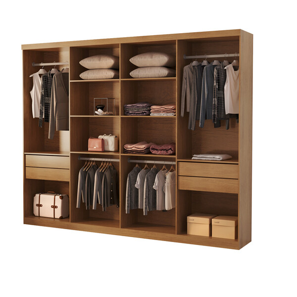 Closet Casal Hera Gold 4 Gavetas 8 Prateleiras Mdp Rufato | Leroy