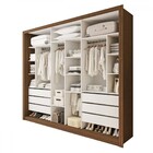 Closet Casal Itália 6 Gavetas Freijó/branco - Minastex
