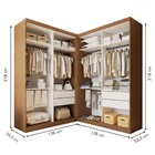 Closet Casal Júlia Duo 4 Gavetas Carvalho/branco - Minastex