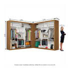 Closet Casal Premium Clarice 8 Prateleiras Carioca Moveis