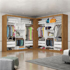 Closet Casal Premium Clarice Com 8 Gavetas Carioca Moveis