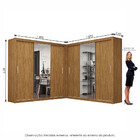 Closet Casal Premium Clarice Plus 06 Portas 8 Gavetas