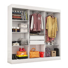 Closet Casal Reis 2 Gavetas 5 Prateleiras Carioca Móveis