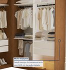 Closet Casal Sem Portas 2 Módulos 6 Gavetas França Carvalho