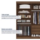 Closet Casal Sem Portas 3 Gavetas Caribe Cacau