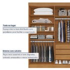 Closet Casal Sem Portas 3 Gavetas Caribe Cinamomo