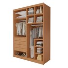 Closet Casal Sem Portas 4 Gavetas 100% Mdf Eloá Cinamomo  Cin