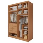 Closet Casal Sem Portas 4 Gavetas Bergamo Cinamomo