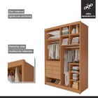 Closet Casal Sem Portas 4 Gavetas Bergamo Cinamomo