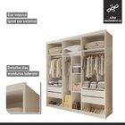 Closet Casal Sem Portas 4 Gavetas Cannes Branco