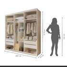 Closet Casal Sem Portas 4 Gavetas Cannes Branco