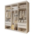 Closet Casal Sem Portas 4 Gavetas Cannes Branco
