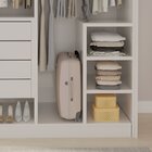 Closet Casal Sem Portas 4 Gavetas Eloá 100% Mdf Branco  Branco