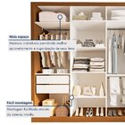 Closet Casal Sem Portas 4 Gavetas Florença Freijó