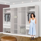 Closet Casal Sem Portas 4 Gavetas Florença Minastex  Branco