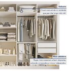 Closet Casal Sem Portas 4 Gavetas Florença Yescasa Branco