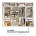 Closet Casal Sem Portas 4 Gavetas Florença Yescasa Branco