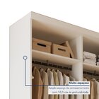 Closet Casal Sem Portas 4 Gavetas Júlia Duo  Branco