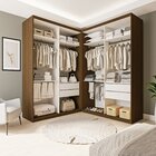 Closet Casal Sem Portas 4 Gavetas Júlia Duo Freijó