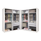 Closet Casal Sem Portas 4 Gavetas Júlia Duo Minastex  Branco