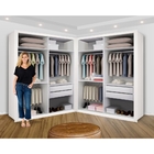 Closet Casal Sem Portas 4 Gavetas Júlia Duo Minastex  Branco