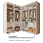 Closet Casal Sem Portas 4 Gavetas Júlia Duo Yescasa Branco