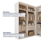 Closet Casal Sem Portas 4 Gavetas Júlia Duo Yescasa Branco