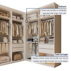 Closet Casal Sem Portas 4 Gavetas Júlia Duo Yescasa Branco