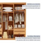 Closet Casal Sem Portas 4 Gavetas Miami Cinamomo
