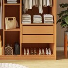 Closet Casal Sem Portas 4 Gavetas Miami Cinamomo